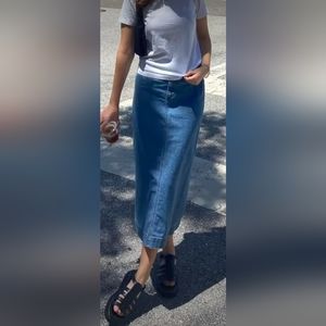 Demin long skirt from Riders Lee. Size 10